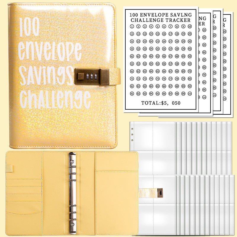 100 Days Saving Challenge Loose-leaf Journal Book