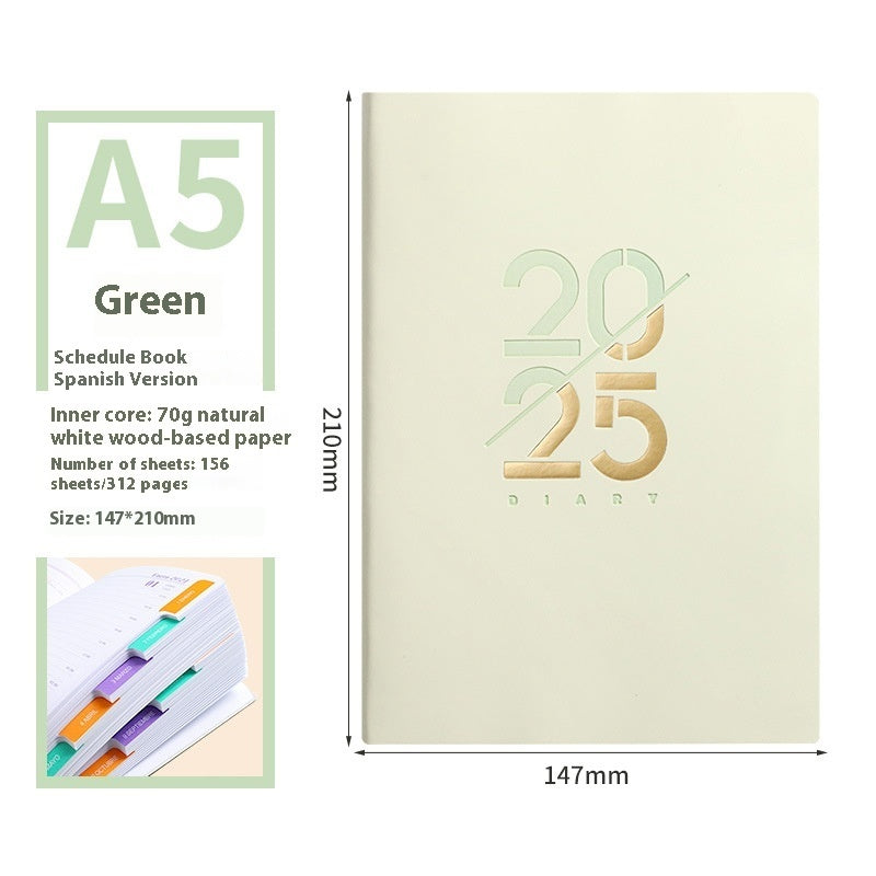 A5 Soft Leather Plan Schedule Book