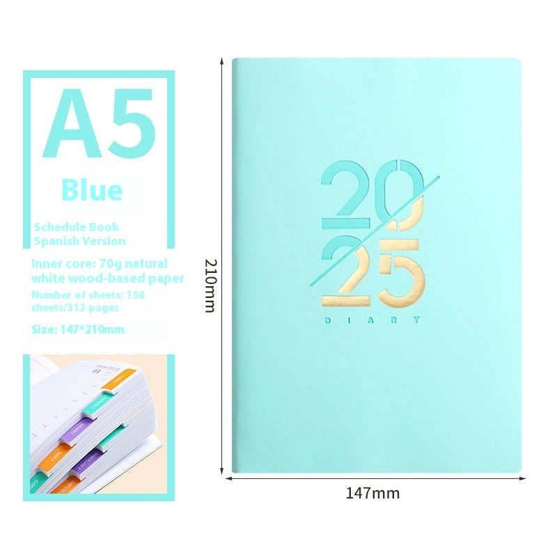 A5 Soft Leather Plan Schedule Book