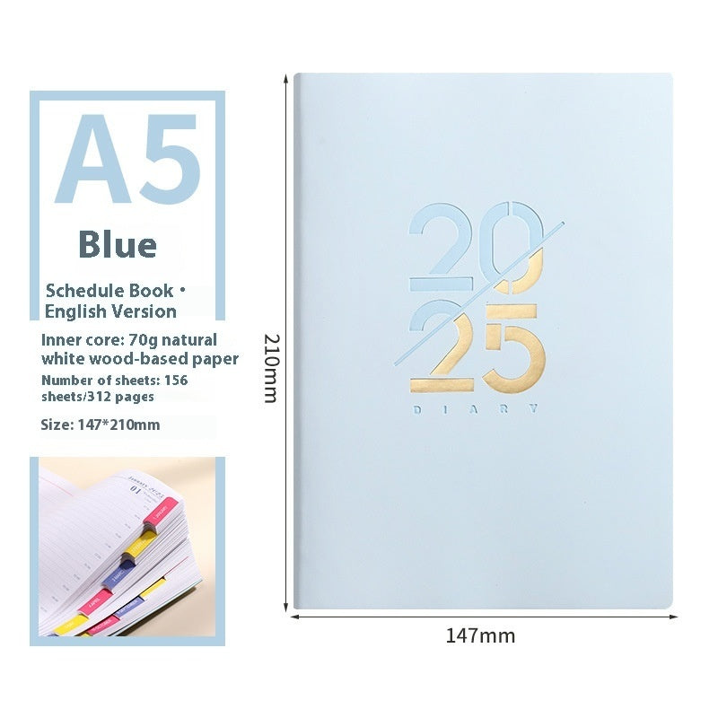 A5 Soft Leather Plan Schedule Book