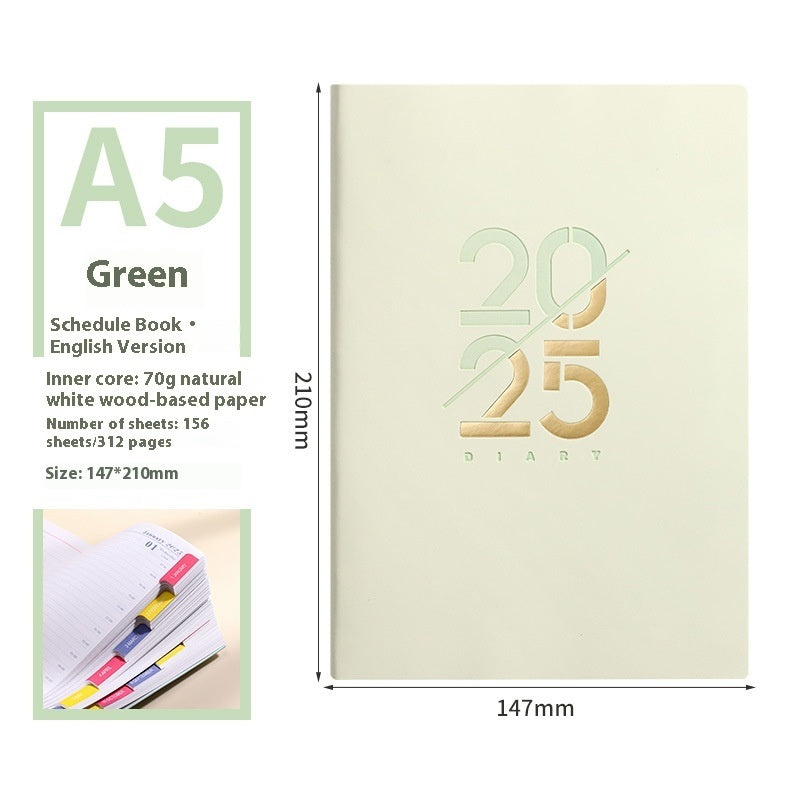 A5 Soft Leather Plan Schedule Book