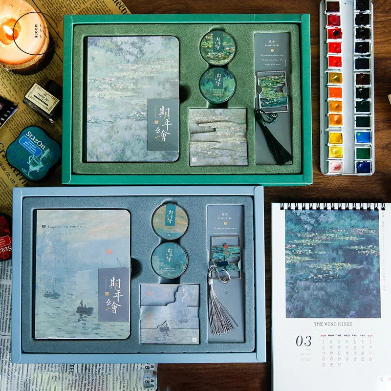 Creative Van Gogh Monet Student Gift Set