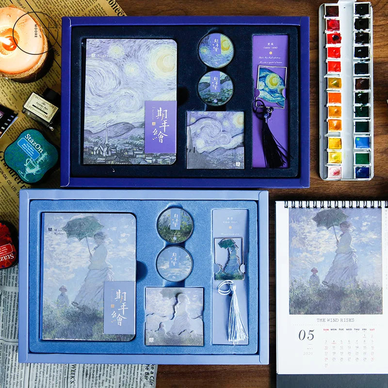 Creative Van Gogh Monet Student Gift Set