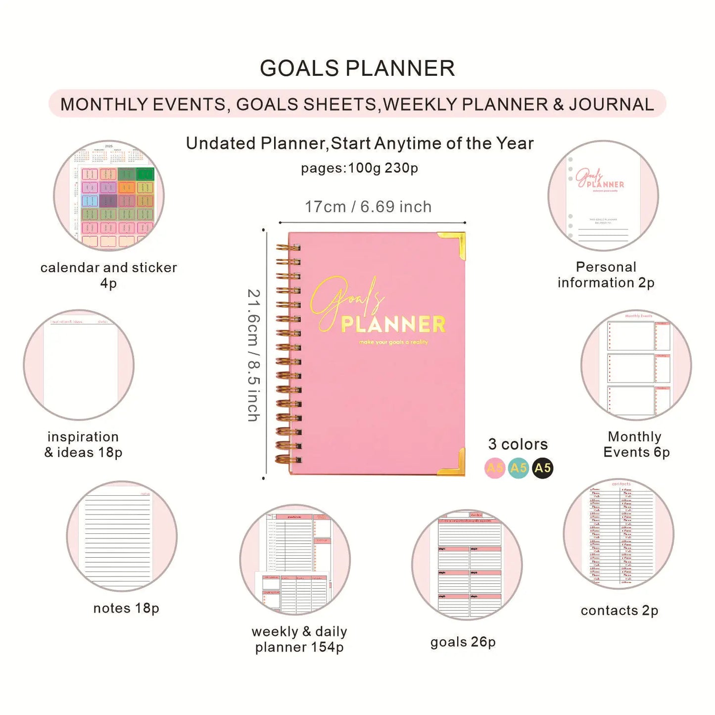 Spiral Goal Schedule Planner