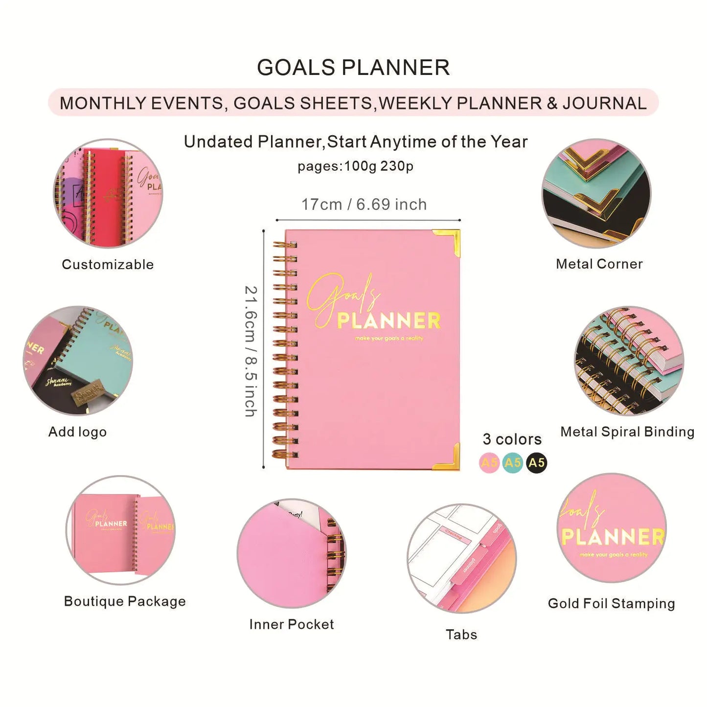 Spiral Goal Schedule Planner