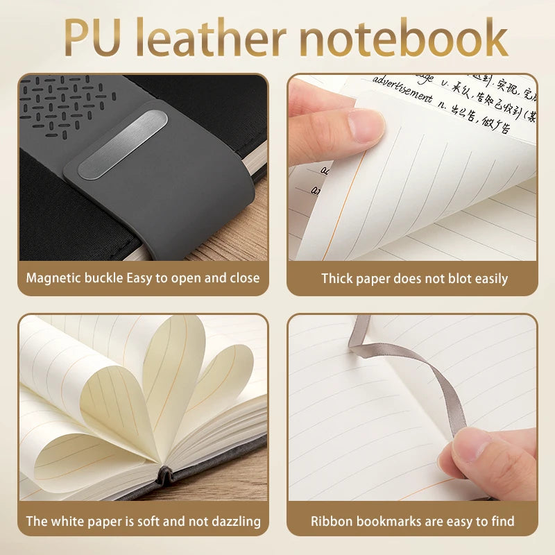 Luxury PU Leather Business Gift Set With Metal Pen