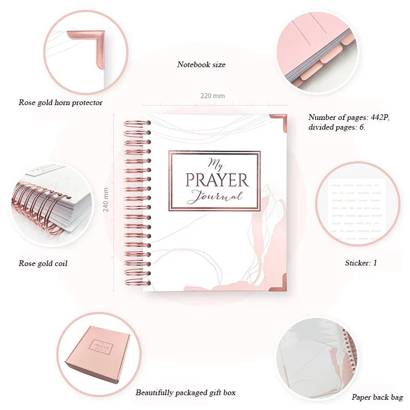 Double Adhesive A5 Coil Prayer Book with Separator