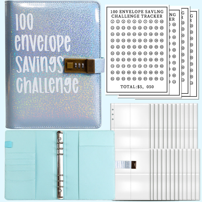 100 Days Saving Challenge Loose-leaf Journal Book