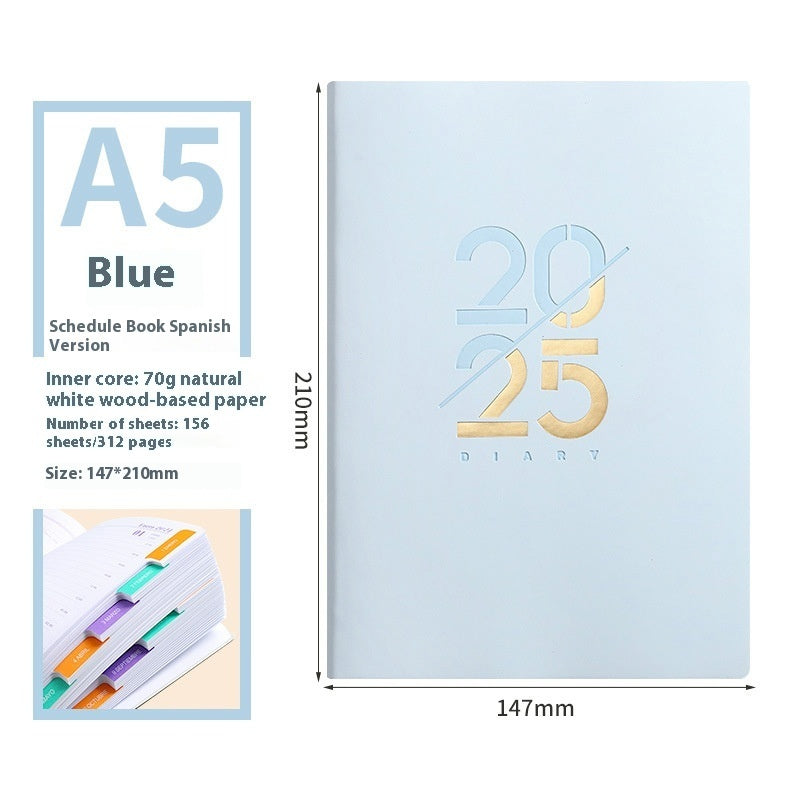 A5 Soft Leather Plan Schedule Book