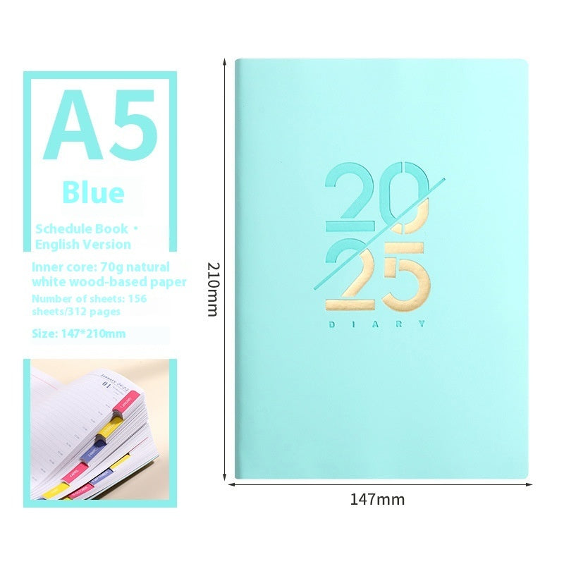 A5 Soft Leather Plan Schedule Book